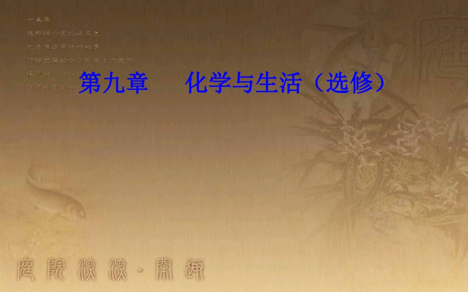 高中化学学业水平测试复习 第九章 化学与生活 专题十七 化学与生活 考点3 保护生存环境优质课件优质课件_第1页