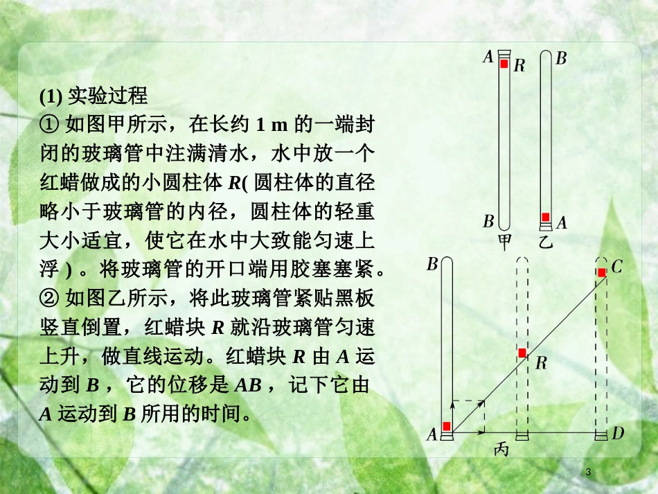 高考物理一轮总复习 实验专题 实验四 互成角度的运动的合成优质课件 鲁科版必修2_第3页