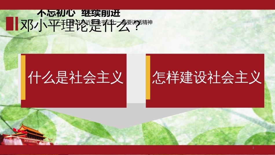 九年级道德与法治上册 第二单元 行动的指南 第四课 邓小平理论优质课件 教科版_第3页