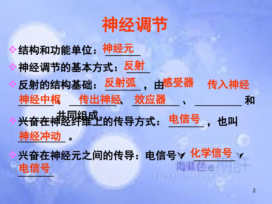 福建省寿宁县高中生物 第二章 动物和人体生命活动的调节 2.3 神经调节与体液调节的关系课件 新人教版必修3_第2页