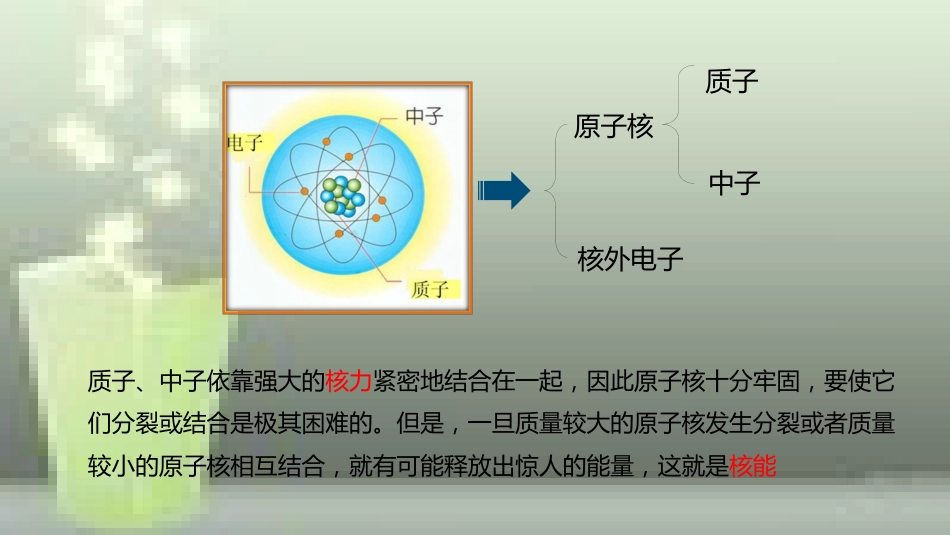 九年级物理全册 重点知识专题突破 核能及裂变和聚变优质课件 新人教版_第2页