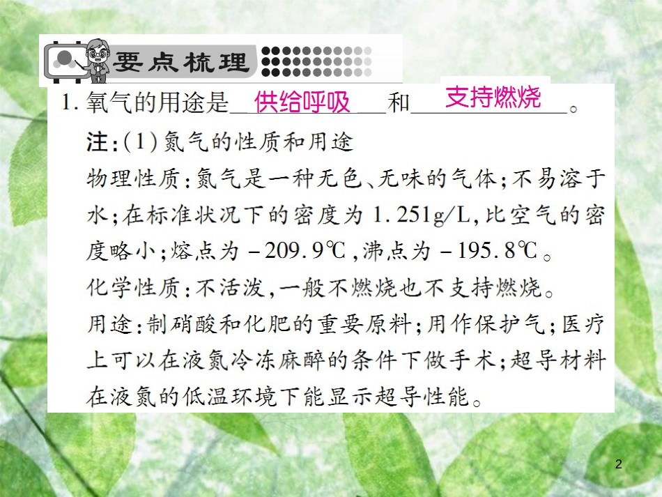 九年级化学上册 第二单元 我们周围的空气 课时1 空气 第2课时 空气是一种宝贵的资源 保护空气优质课件 （新版）新人教版_第2页