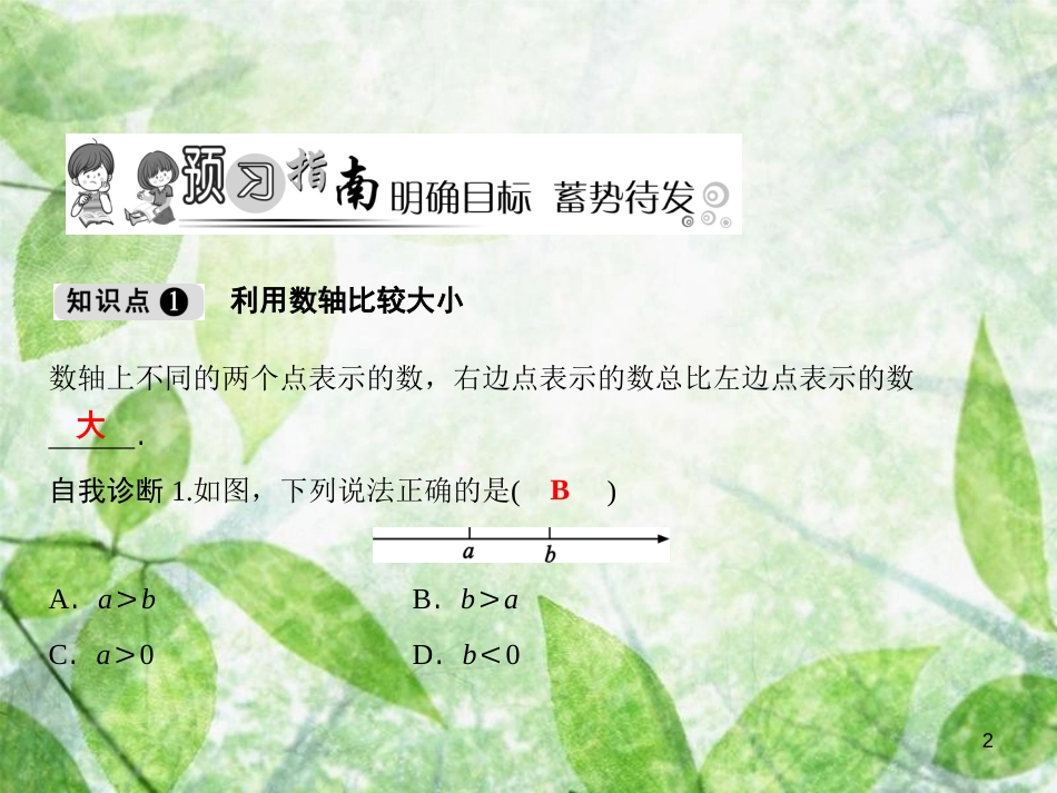 七年级数学上册 第1章 有理数 1.3 有理数的大小优质课件 （新版）沪科版_第2页