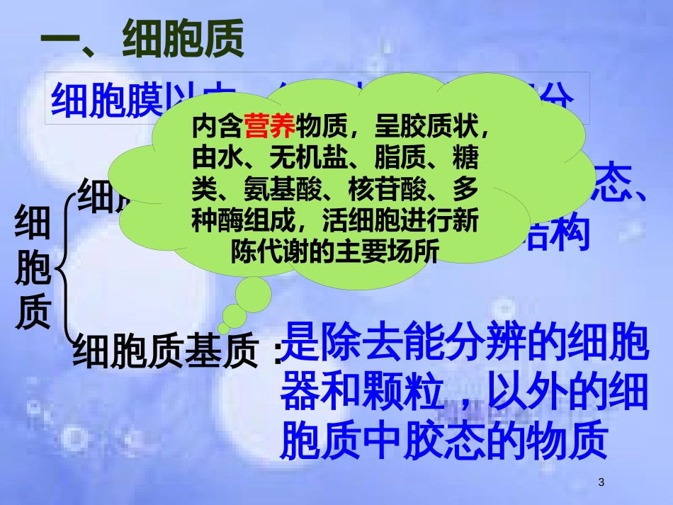 福建省寿宁县高中生物 第三章 细胞器-系统内的分工合作课件 新人教版必修1_第3页