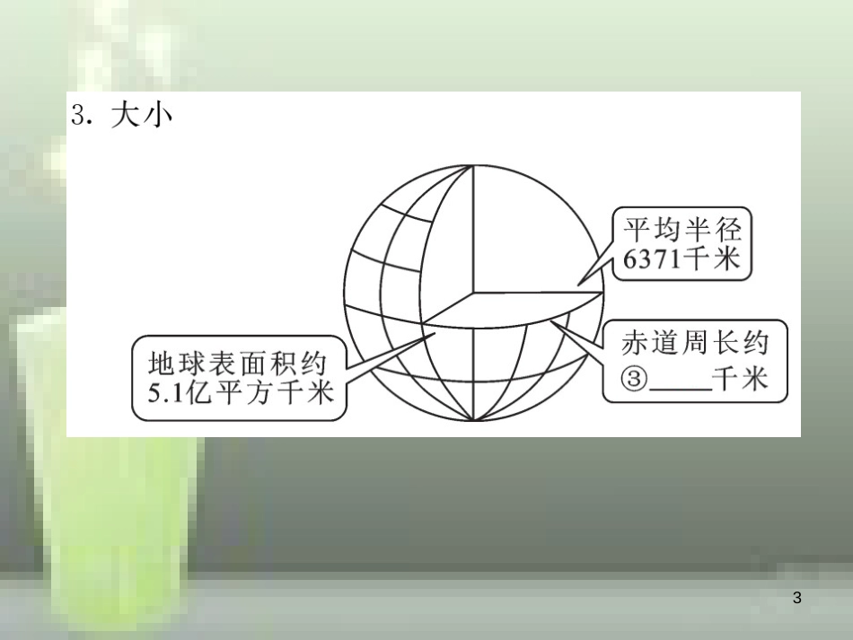 2019中考地理一轮复习 七上 第一章 地球和地图（第1课时 地球和地球仪 地球的运动）知识梳理优质课件_第3页