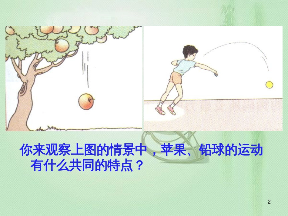 forAAA八年级物理下册 7.4重力优质课件 （新版）教科版_第2页