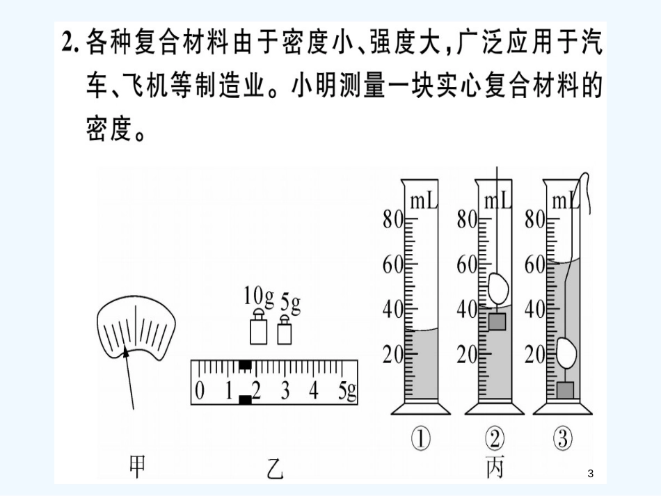 （江西专版）2018年八年级物理上册 专题六 测量物质密度的特殊方法习题优质课件 （新版）新人教版_第3页