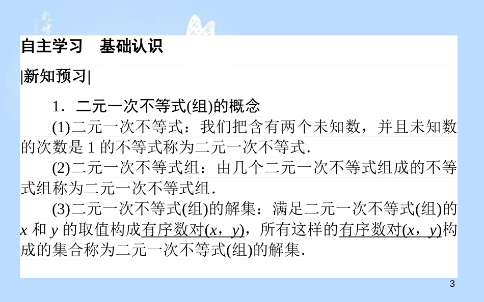 高中数学 第三章 不等式 3.3.1 二元一次不等式（组）与平面区域课件 新人教A版必修5[共35页]_第3页