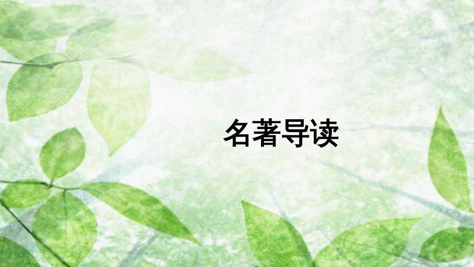 七年级语文上册 第六单元 名著导读习题优质课件 新人教版_第1页