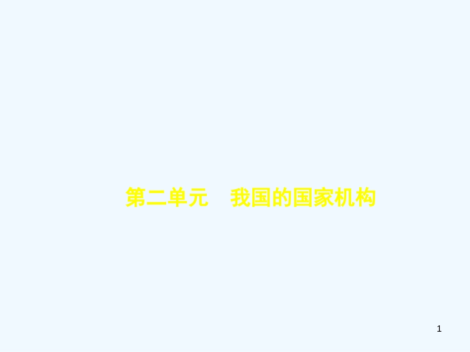 （河北专版）2019中考政治总复习 知晓国情 报效祖国 第二单元 我国的国家机构习题优质课件_第1页