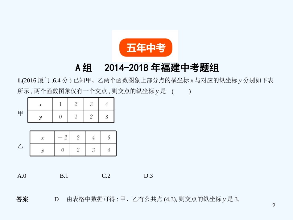 2019年中考数学复习 第三章 变量与函数 3.1 位置的确定与变量之间的关系（试卷部分）优质课件_第2页