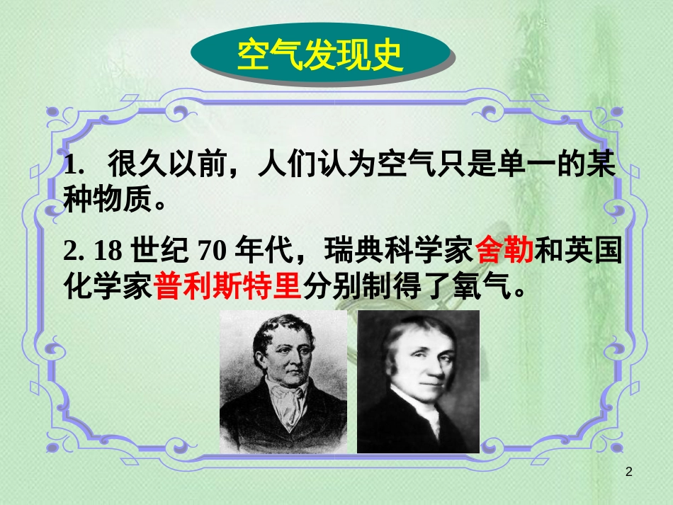 九年级化学上册 第2单元 我们周围的空气 课题1 空气同步优质课件 （新版）新人教版_第2页