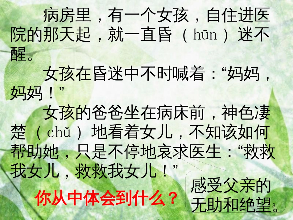 三年级语文上册 第六单元 护士妈妈课件2 湘教版_第3页