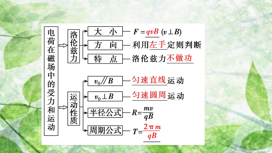 高考物理一轮复习 第九章 磁场 第二讲 磁场对运动电荷的作用优质课件_第2页