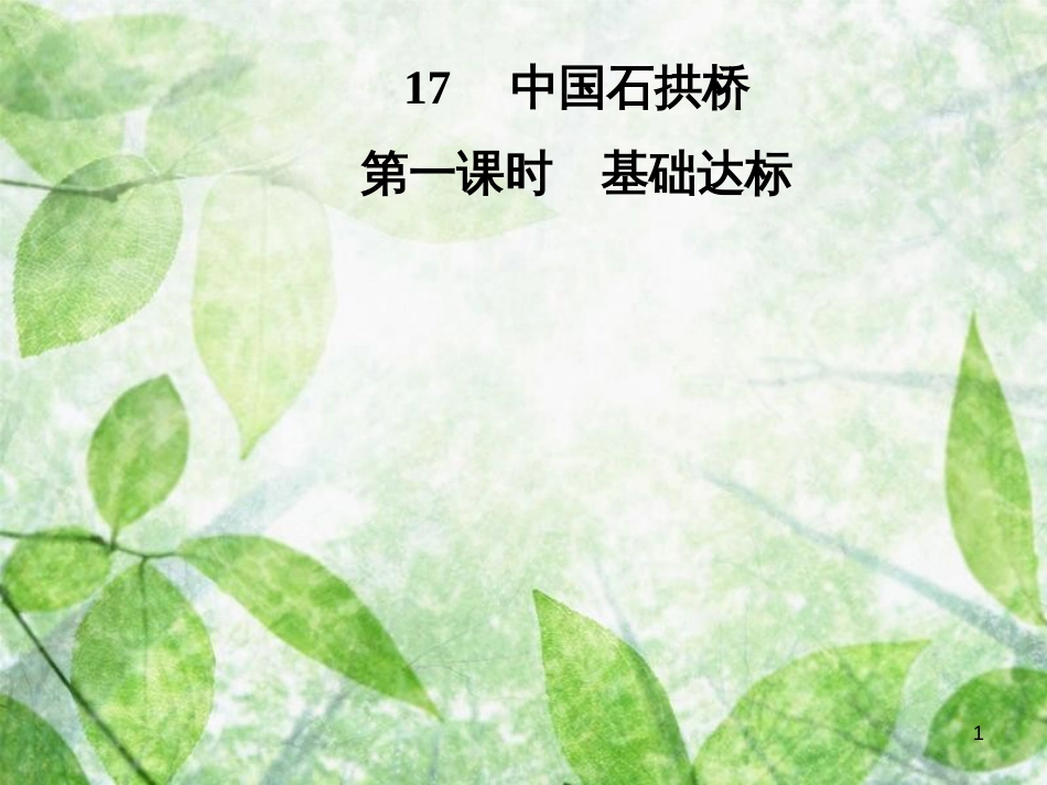 八年级语文上册 第五单元 17 中国石拱桥优质课件 新人教版 (2)_第1页