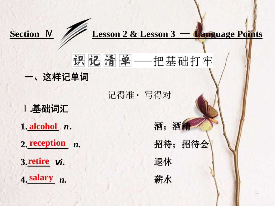 高中英语 Unit 3 Celebration Section Ⅳ Lesson 2 &amp; Lesson 3-Language Points课件 北师大版必修1[共41页][共41页]_第1页