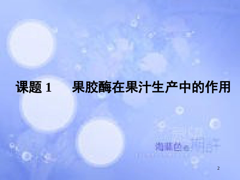 高中生物 专题四 酶的研究与应用课件 新人教版选修1_第2页