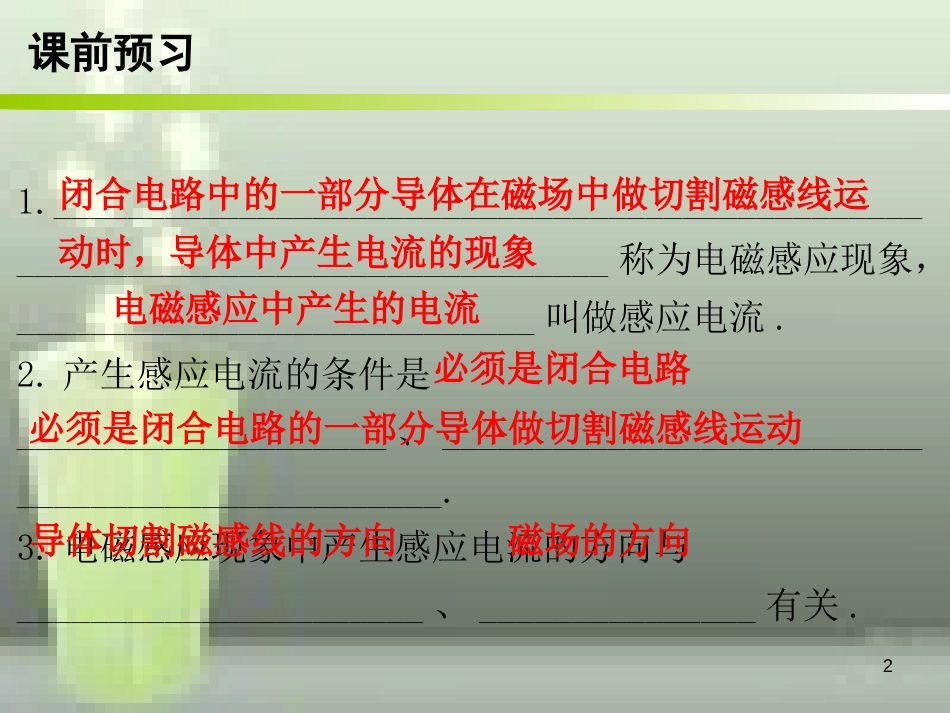 九年级物理全册 20.5 磁生电优质课件 （新版）新人教版_第2页