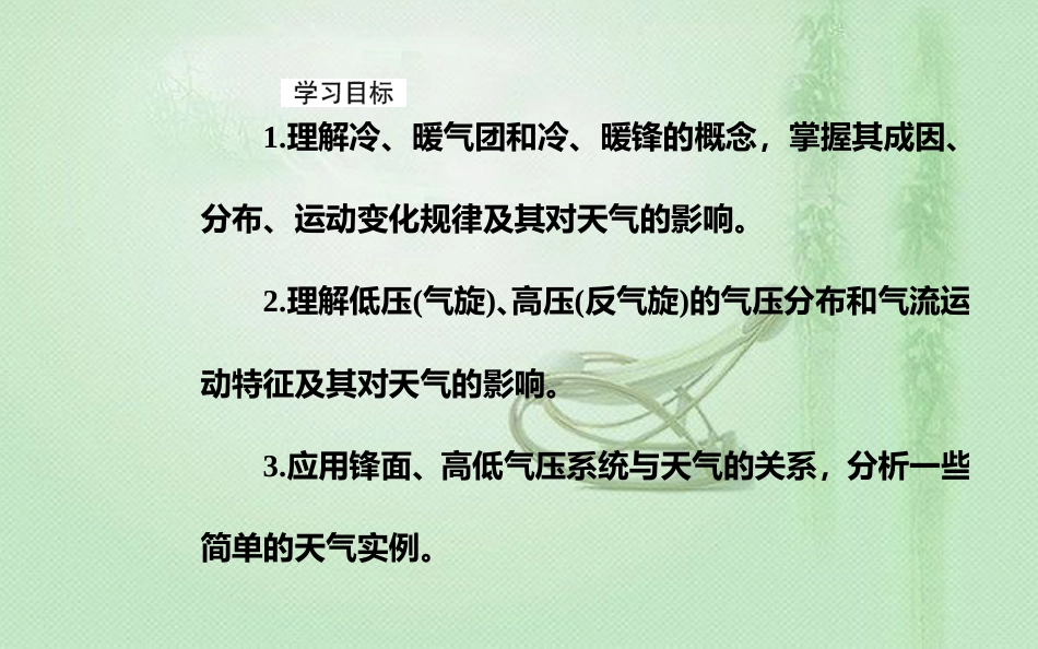 高考地理一轮复习 第一部分 第三单元 地球上的大气 第3讲 常见天气系统优质课件_第3页