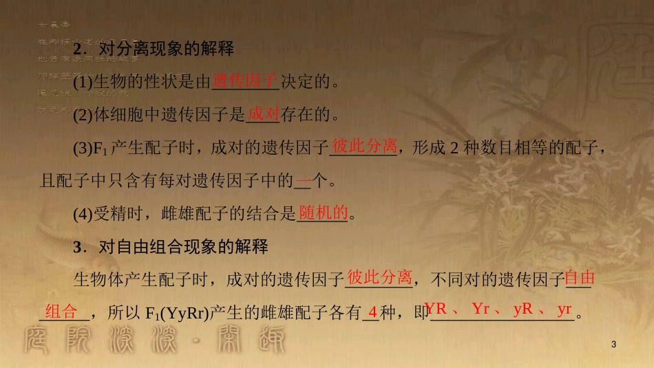 高中生物 模块复习课优质课件 新人教版必修2_第3页