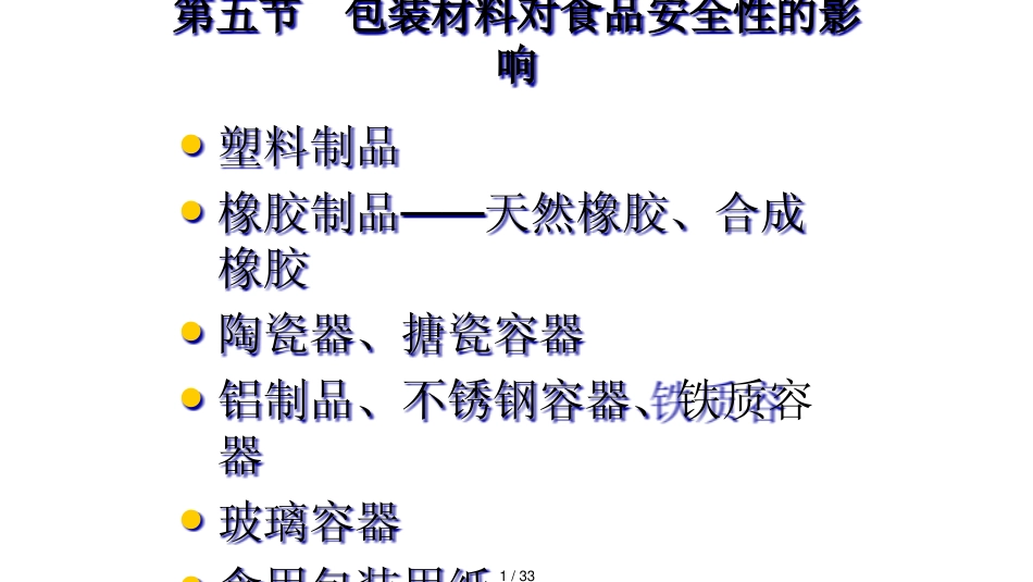 第二章食品安全性问题第3次课2_第1页