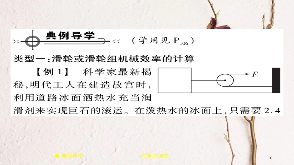 八年级物理下册 第12章 简单机械 专题集训 机械效率的计算习题课件 （新版）新人教版[共14页][共14页]_第2页