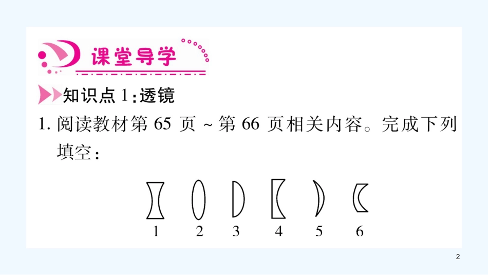 （江西专版）2018年八年级物理上册 3.5奇妙的透镜习题优质课件 （新版）粤教沪版_第2页