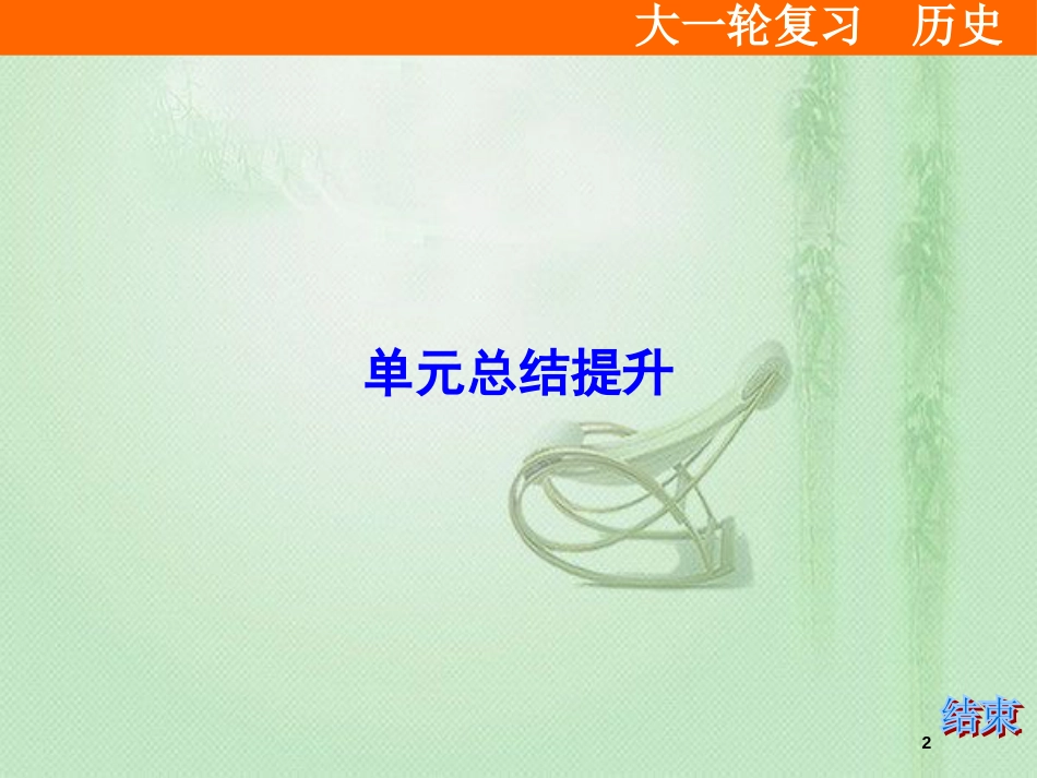 高考历史大一轮复习 必考部分 第三单元 近代中国反侵略、求民主的潮流单元总结提升优质课件 新人教版_第2页