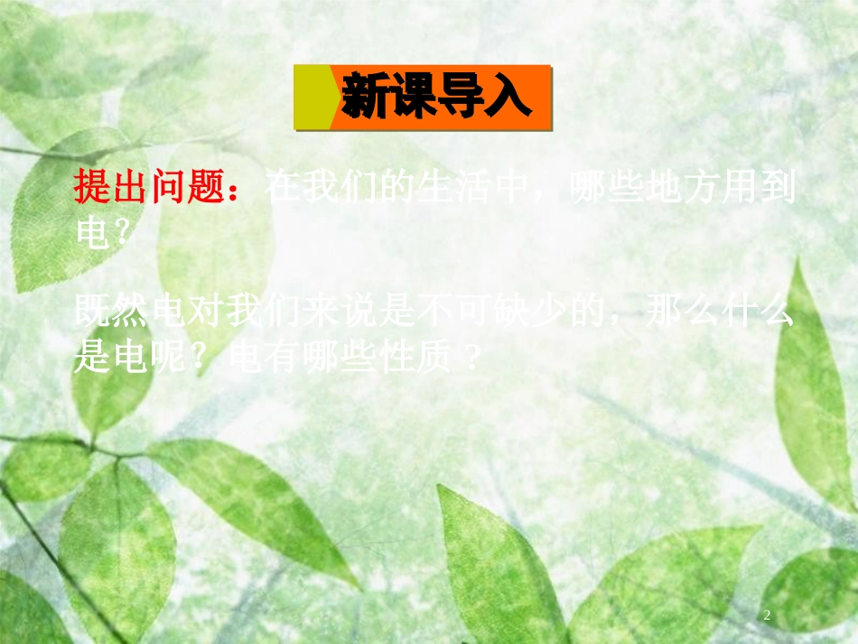 九年级物理全册 第十四章 第一节 电是什么优质课件 （新版）沪科版_第2页
