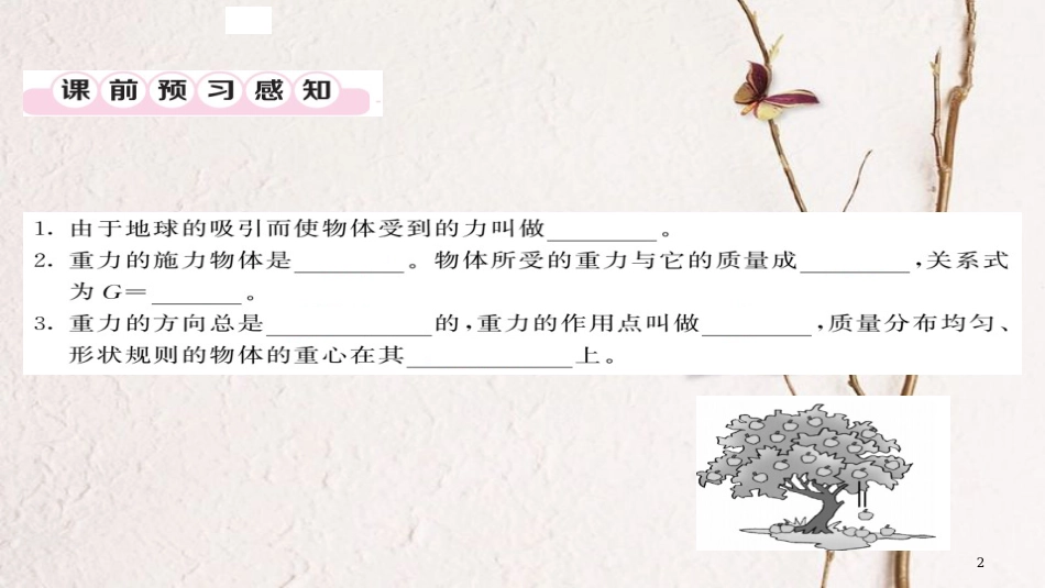 八年级物理下册 7.3 重力习题课件 （新版）新人教版[共22页][共22页]_第2页