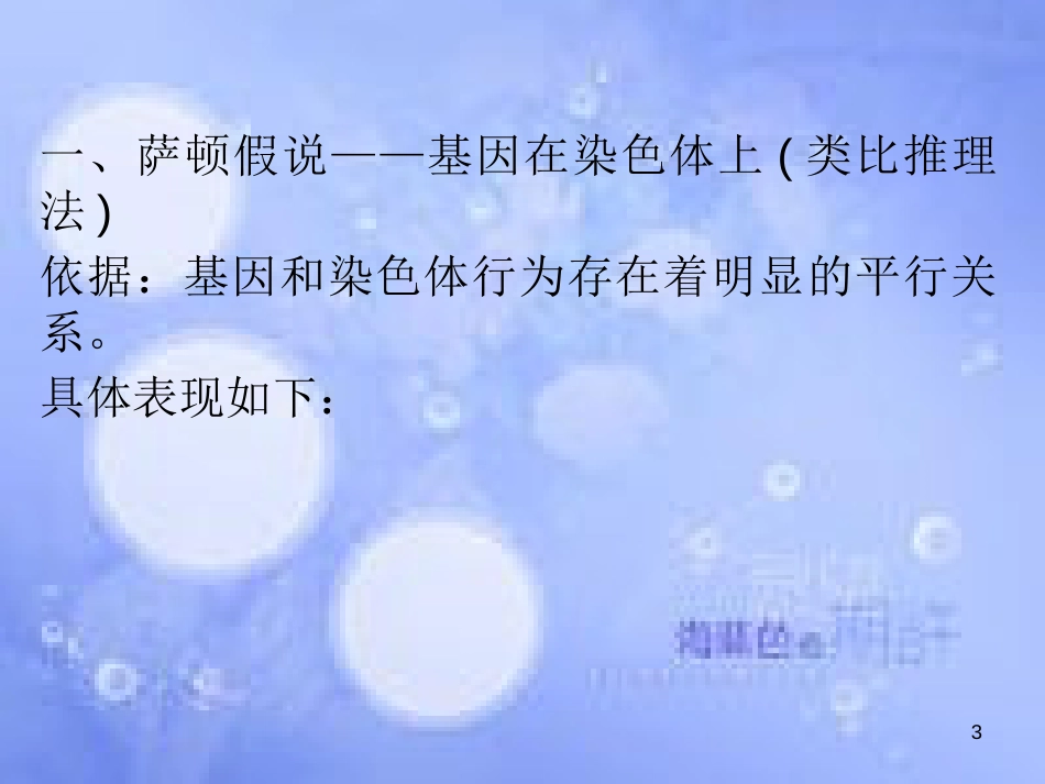 高三生物一轮复习 第二章 基因在染色体上和伴性遗传（第2课时）精品课件（必修2）_第3页