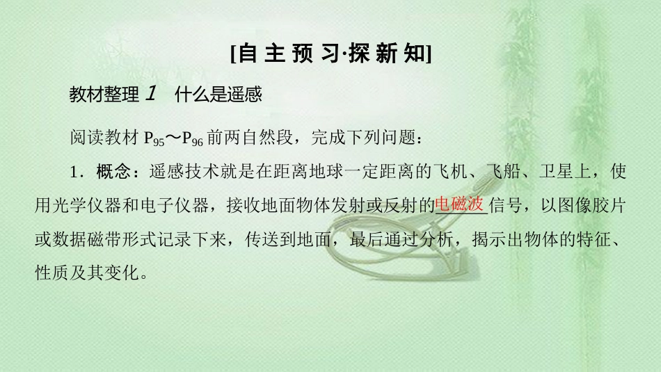 高中地理 第4单元 从人地关系看资源与环境 单元活动 遥感技术及其应用同步优质课件 鲁教版必修1_第3页