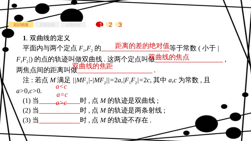 高考数学大一轮复习 第九章 解析几何 9.6 双曲线课件 文 新人教A版_第2页