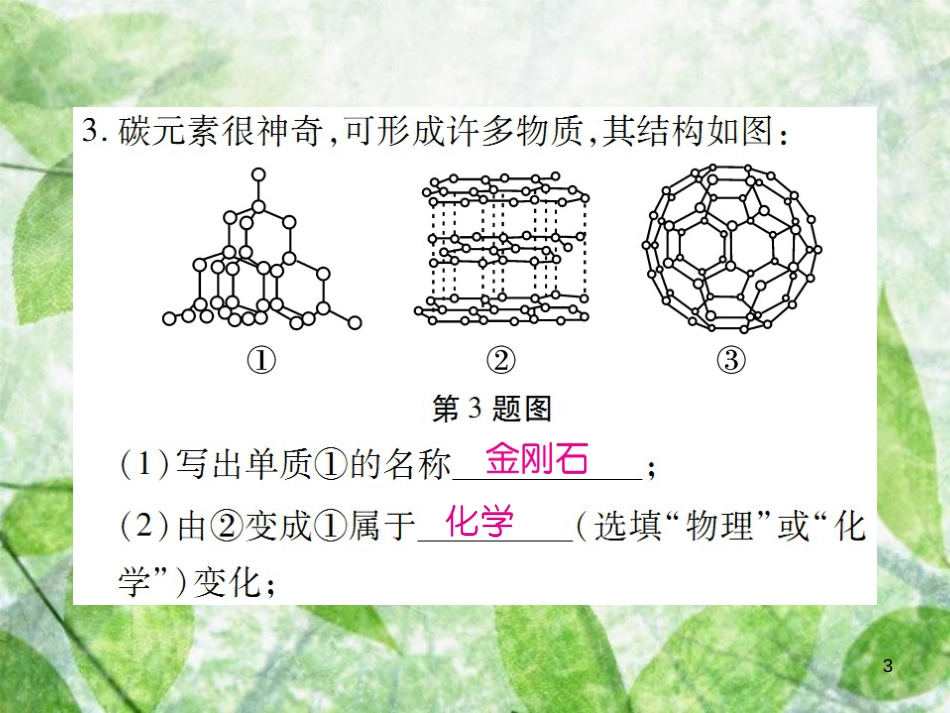 九年级化学上册 第六单元《碳和碳的氧化物》单元小结与复习优质课件 （新版）新人教版_第3页