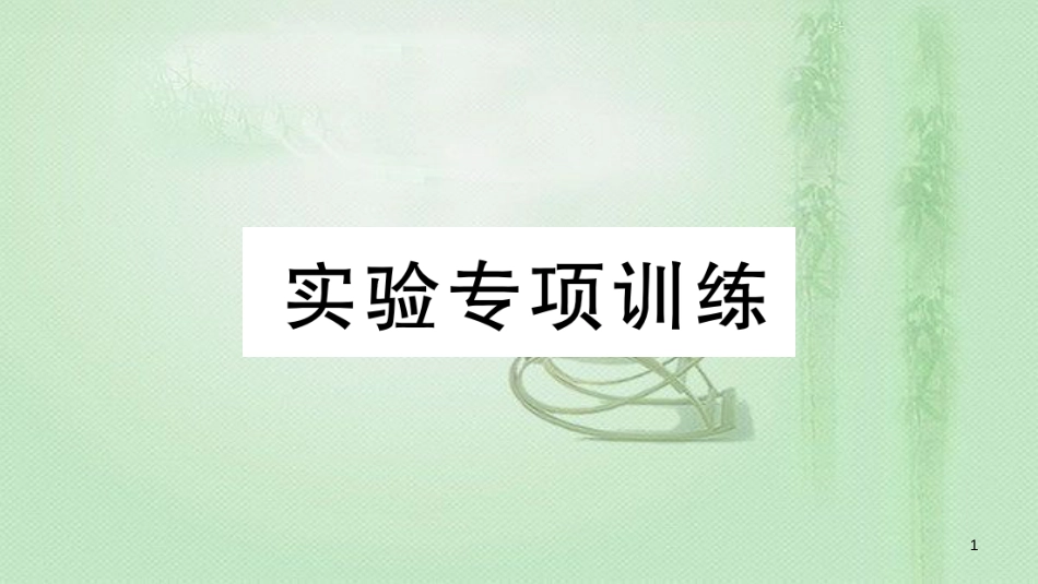 七年级生物上册 实验专项训练习题优质课件 （新版）北师大版_第1页