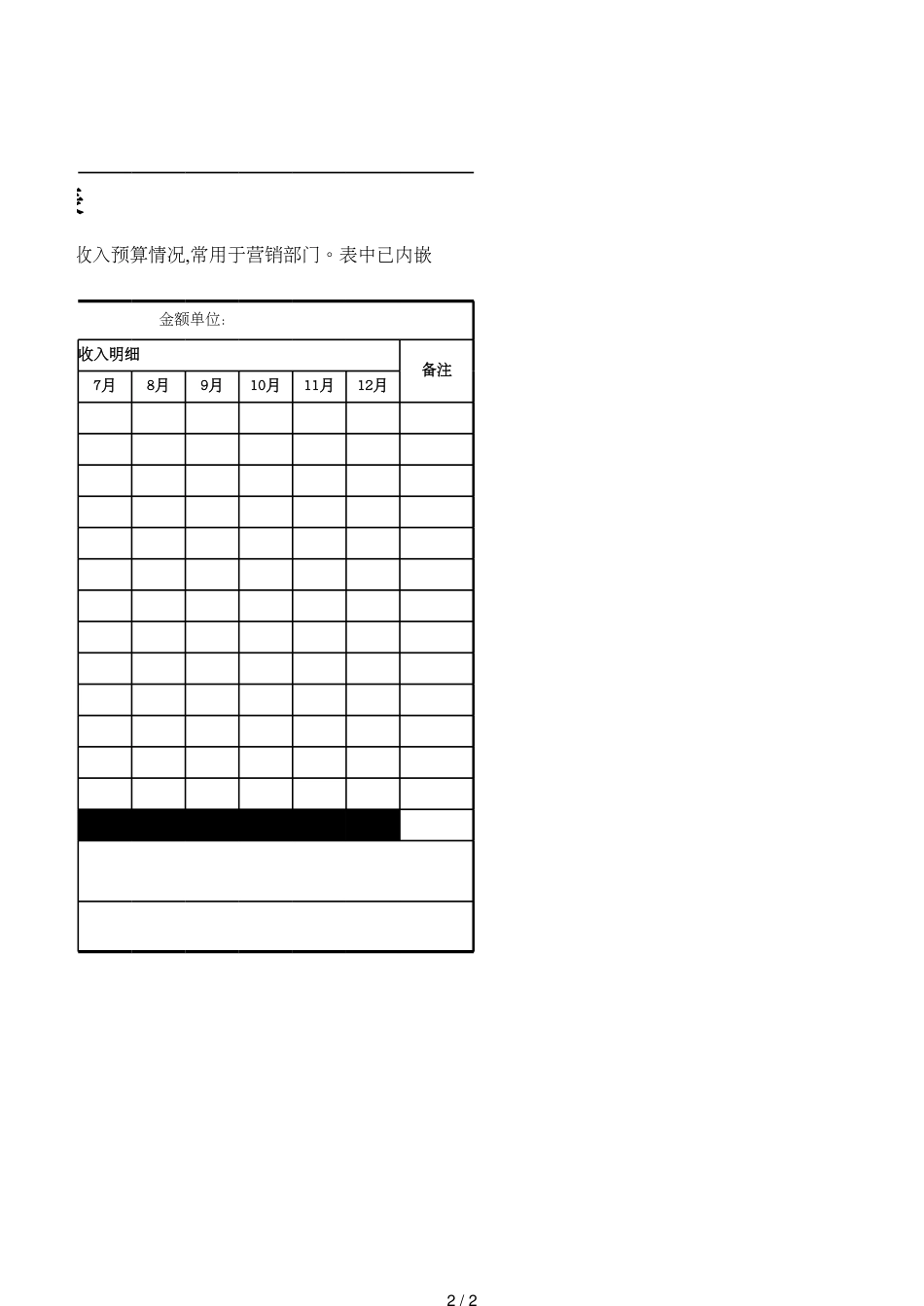 32部门收入预算汇总_第2页