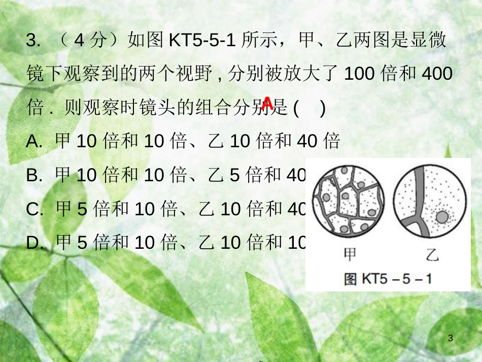 八年级物理上册 第五章 第5节 显微镜和望远镜习题优质课件 （新版）新人教版_第3页