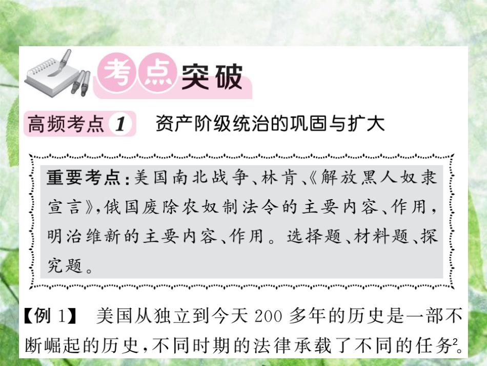 九年级历史上册 第六单元 资本主义制度的扩张和第二次工业革命单元综述优质课件 岳麓版_第2页