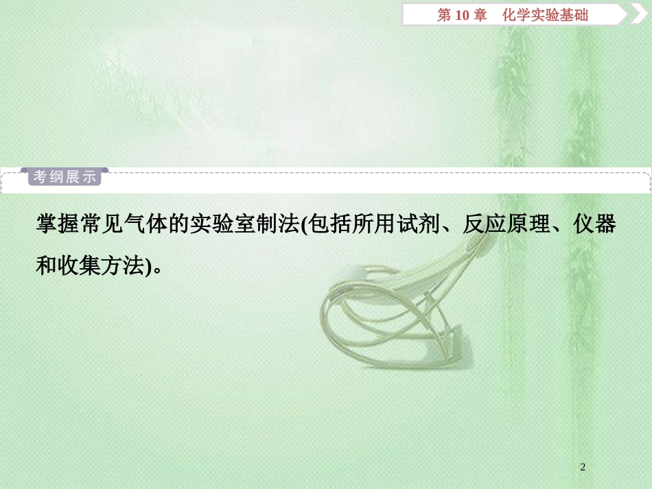 高考化学一轮复习 第10章 化学实验基础 第3节 常见物质的制备优质课件 鲁科版_第2页