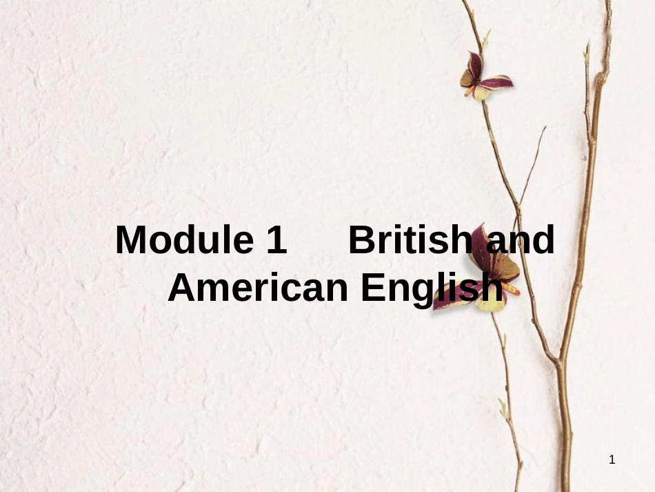 高中英语 Module 1 British and American English Section Ⅰ Introduction,Reading & Vocabulary课件 外研版必修5[共48页][共48页]_第1页