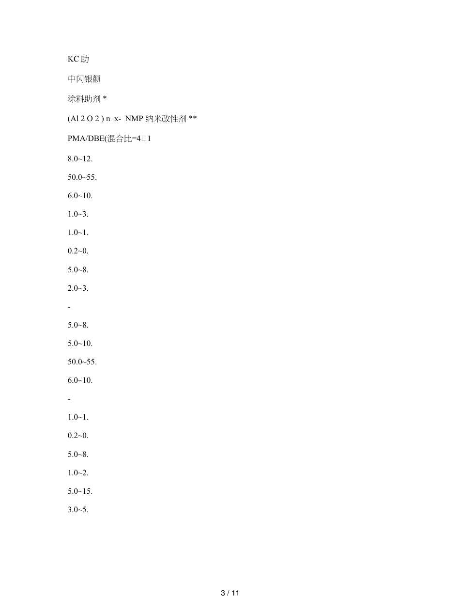 纳米改性剂在家电彩板卷材涂料中的应用_第3页