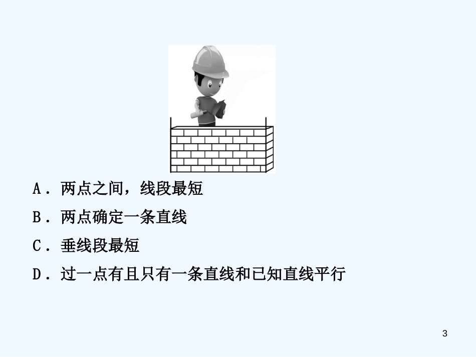 2019年中考数学复习 第四章 几何初步与三角形 第一节 线段、角、相交线与平行线优质课件_第3页