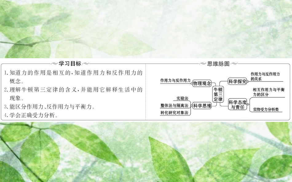 高中物理 第四章 牛顿运动定律 4.5 牛顿第三定律优质课件2 新人教版必修1_第2页
