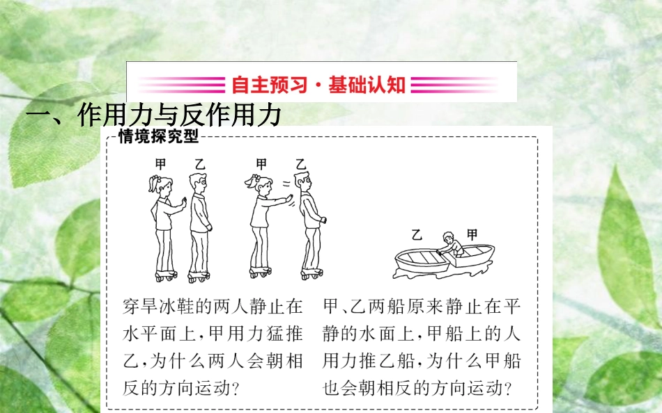 高中物理 第四章 牛顿运动定律 4.5 牛顿第三定律优质课件2 新人教版必修1_第3页