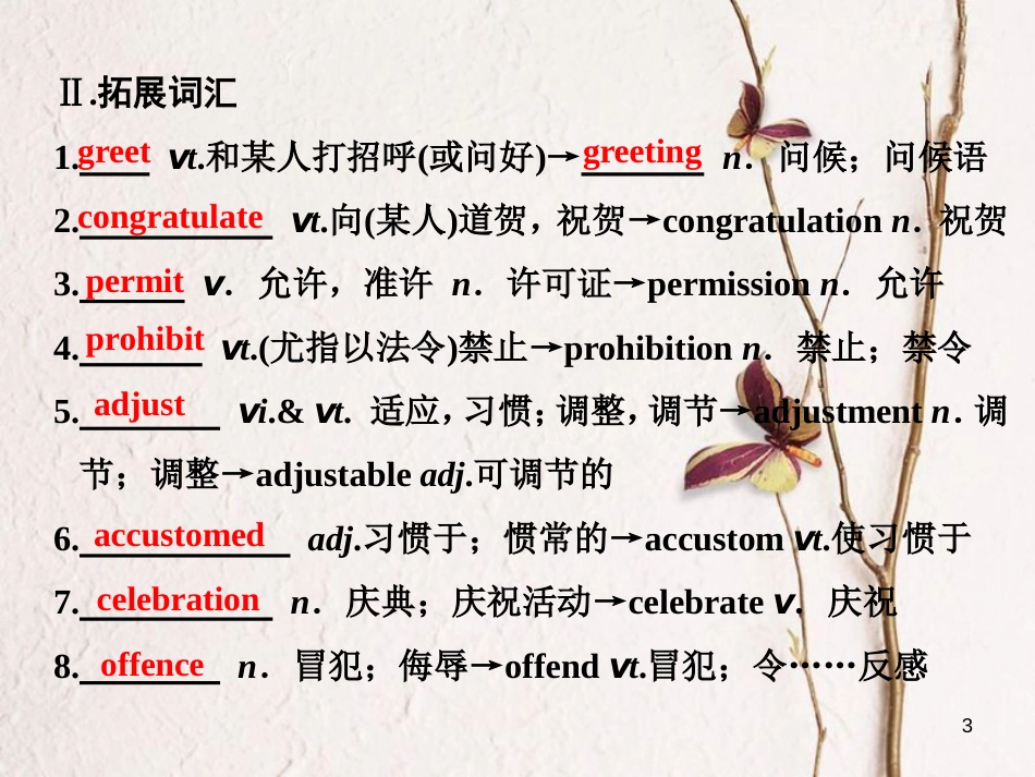 高中英语 Unit 3 Understanding each other Section Ⅱ Welcome to the unit &amp; Reading-Language points课件 牛津译林版选修6[共46页][共46页]_第3页