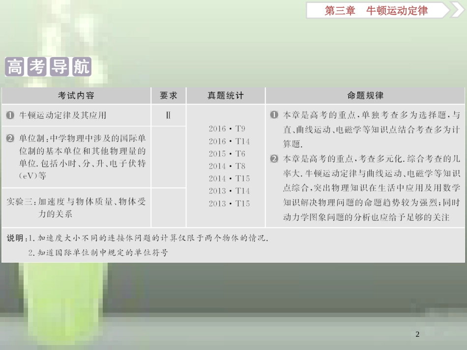 高考物理一轮复习 第3章 牛顿运动定律 1 第一节 牛顿第一、第三定律优质课件 新人教版_第2页