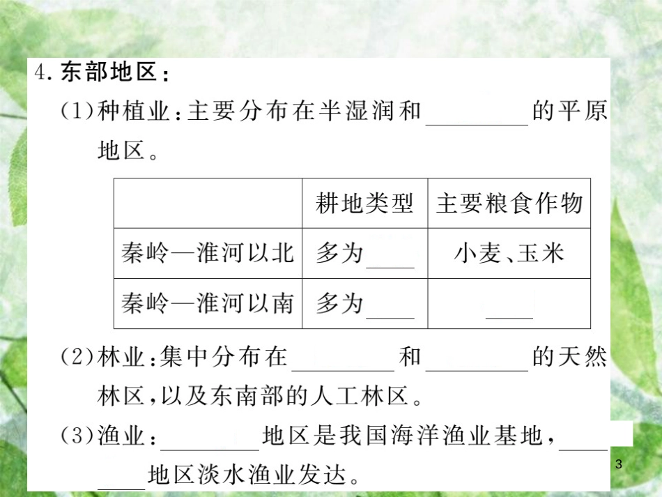 八年级地理上册 第4章 第二节 农业（第1课时 农业及其重要性 我国农业的地区分布）习题优质课件 （新版）新人教版 (2)_第3页