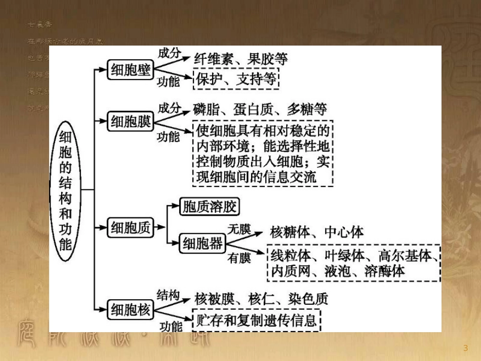 高中生物 第3章 细胞的结构本章整合优质课件 北师大版必修1_第3页