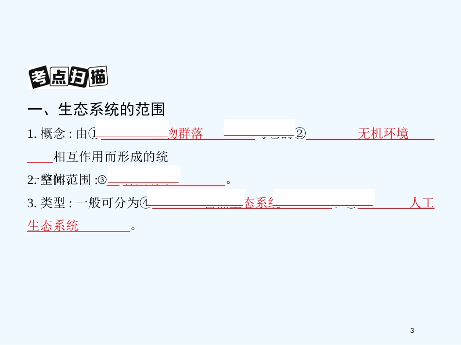 （北京专用）2019版高考生物一轮复习 第28讲 生态系统的结构优质课件_第3页