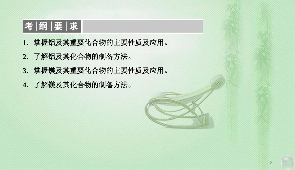 高考化学总复习 03 金属及其化合物（9）镁、铝及其化合物（1）优质课件 新人教版_第2页